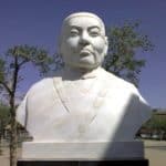 Büste vor dem Danzan Ravjaa Museum in Sainshand, spätes 20. Jhdt.